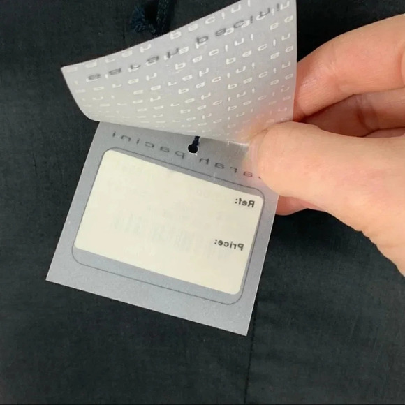 New Sarah Pacini dress 00 black 73% linen asymmetric wrap Minimalist avant-garde - Picture 9 of 13